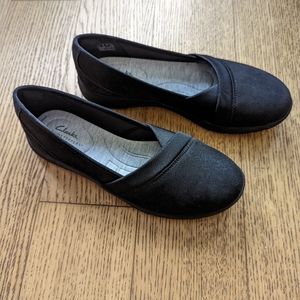 Clarks Cloudsteppers Adella Pace Black Flat 9.5